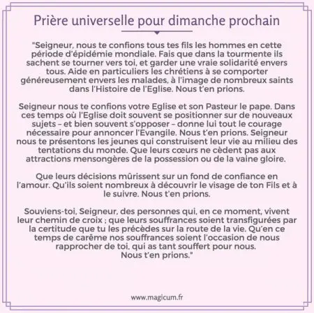 3 Prières Universelle Pour Dimanche Prochain [ Très Fort! ]